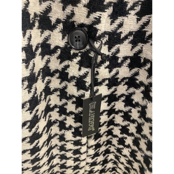 Blank NYC Coat Black And White Mid Length Size Small - Picture 3 of 7